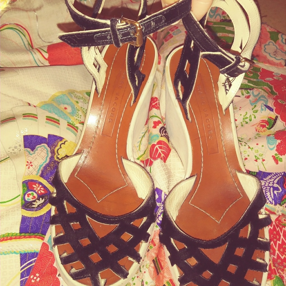 Marc Jacobs cage sandals.
